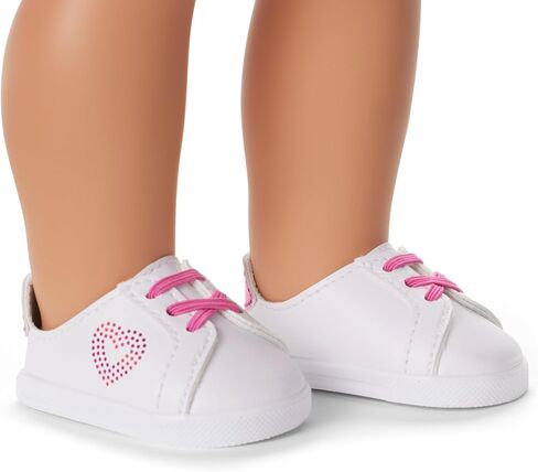 فستان بقلنسوة من American Girl، Truly Me، قلوب وردية مع نظارات شمسية، ملابس دمى، للدمى مقاس 18 بوصة، 3 قطع، للأعمار من 6 سنوات فما فوق in Kuwait