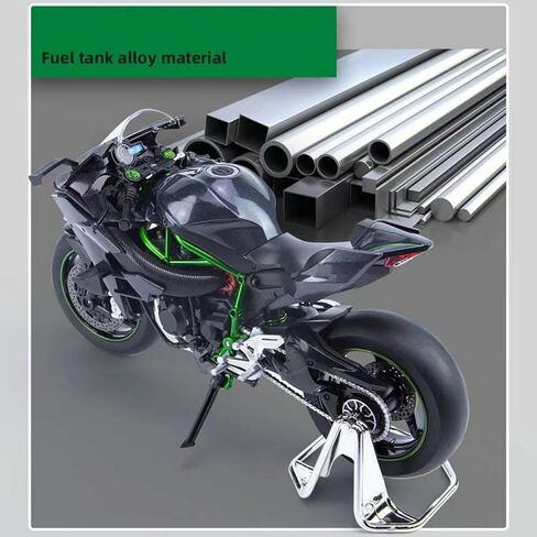 ZEZEFUFU Alloy H2R Motorcycle Model 1/9 Scale Diecast Motorcycle Model Toys in Saudi Arabia