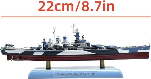 ZEZEFUFU 1:1000 سبيكة الحرب العالمية الثانية USS نورث كارولينا BB-55 سفينة حربية نموذج معرض العلوم لعبة مجسمة in Saudi Arabia
