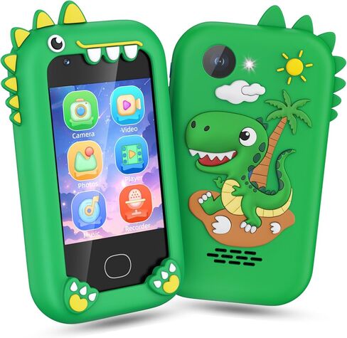 Kids Smart Phone， Toddler Valentine's Day Birthday Gift for Age 3-10, Touchscreen Kids Cell Phone Toy with Cameras, Learning, Music, Games and 32 GB Card in Kuwait