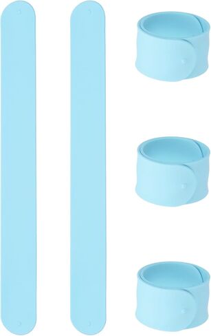 uxcell Silicone Slap Bracelets Bulk Snap Wristbands Bracelets Multicolor Bands Wraps for Party Favors, Classroom Reward, DIY Painting Crafts in Kuwait