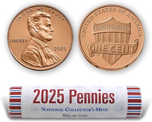 2025 Penny Roll - إجمالي 50 قطعة نقدية غير متداولة in Kuwait