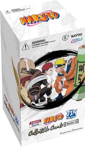 بطاقة KAYOU Naruto Smriti القابلة للتجميع، سلسلة الفصل جين الإنجليزية 2، صندوق عرض، 12 حزمة نفطة مع بطاقة ترويجية in Kuwait