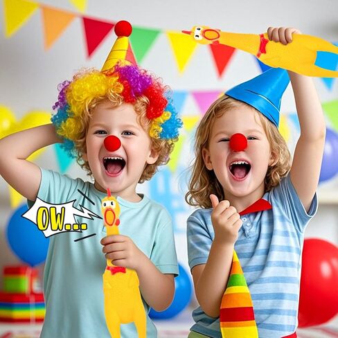 POPLAY Screaming Chicken, Squeaky Chicken Dog Toys Prank Novelty Gag Gifts Party Games Favors for Kids Adults in Saudi Arabia