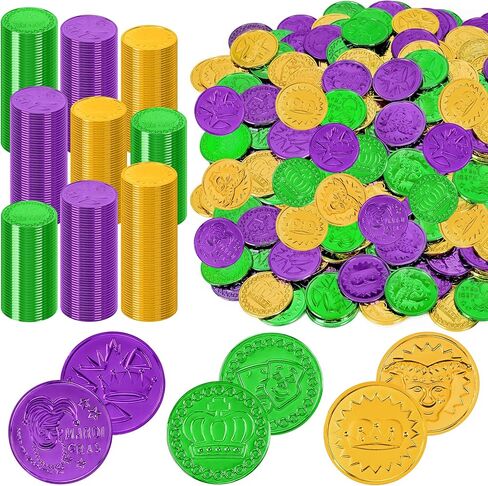 120 PCS Gold Coins, 1.4 in Plastic Gold Coins, 0.08 in Thick Fake Coins Pirate Coins Tokens Play Coins for Kids, Pirate Treasure Classroom Reward Adventure Theme Party Supplies for Pirate Party in Saudi Arabia