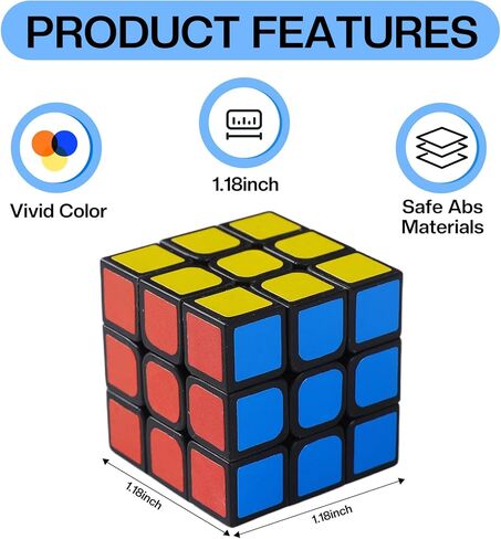 24 Pack Mini Cube Puzzles Perfect for Kids Birthday Party Favors, Classroom Prizes, School Rewards Stress Relief Toys and Easter or Christmas Stocking Stuffers Great as Goody Bag Fillers in Saudi Arabia