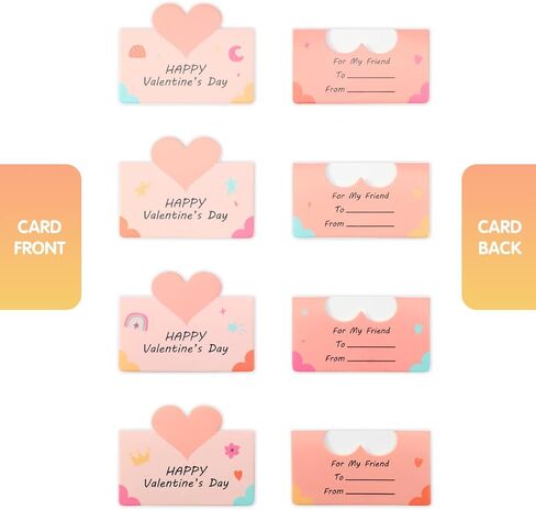 32 Pack Valentine Gifts for Kids - Cards with Mini Heart Pop Fidget Toys Bulk - Valentine Exchange for Girls Boys School Class Classroom Fidget Toys Party Favors in Kuwait