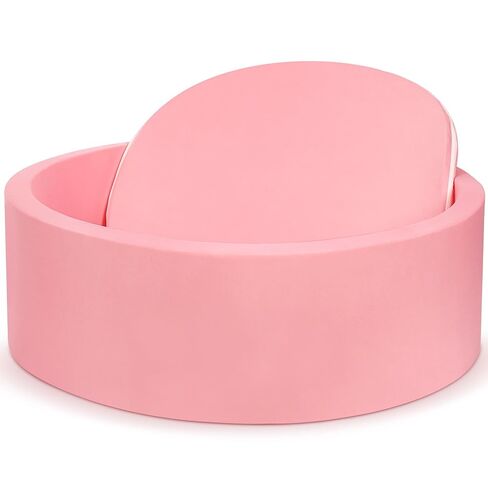 حفرة كرات فوم للأطفال مقاس 35.4 بوصة × 11.8 بوصة للأطفال الصغار، حوض سباحة دائري ناعم للأطفال مع إسفنجة ذاكرة ناعمة، هدية مثالية للأطفال الصغار في الألعاب الداخلية (الكرات غير متضمنة) رمادي فاتح 35.4 بوصة in Kuwait