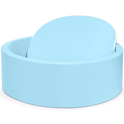 Foam Baby Ball Pit 35.4"x 11.8" for Toddlers, Soft Round Kiddie Playpen Ball Pool for Kids with Soft Memory Sponge, Ideal Gift for Babies Indoor Game(Balls not Included) Light Gray 35.4IN in Kuwait