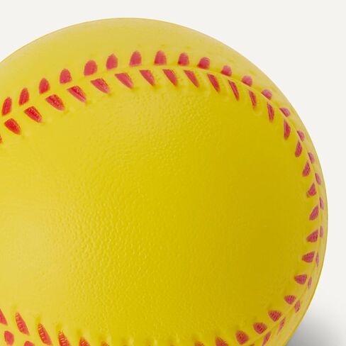 Amazon Basics Foam Training Baseballs, 2.68-inch, 12-Pack with Mesh Storage Bag, for Indoor Practice and Safe Play in Kuwait