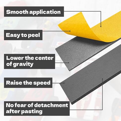 pinedash pro Derby Car Weights - 3OZ Stick-on Flexible Pinewood Weight for Derby Car Kit Pinewood Car Weights Wheels Axles Speed - No Drilling, Precise Matching 5oz, Easy to Use, Non-Toxic in Saudi Arabia