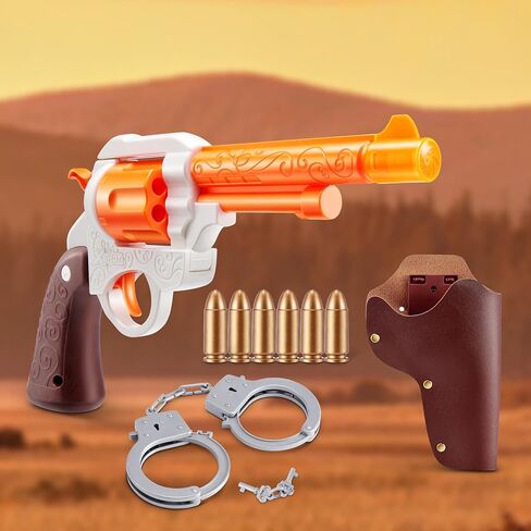 XSHOT رول بلاي كاوبوي من زورو - مجموعة لعب دور الناسف الغربي مع أسطوانة LED، 6 جولات، أصفاد، حافظة، لعبة خارجية للأطفال من سن 5 سنوات فما فوق، والمراهقين والبالغين in Kuwait