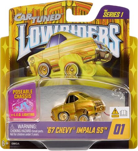 CarTuned Lowrider Series 1-1967 إمبالا SS (أصفر/ذهبي) in Saudi Arabia