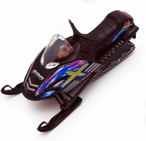 KiNSFUN Die Cast Metal Snowmobile Model, 5 Inch, Yellow and Black in Saudi Arabia