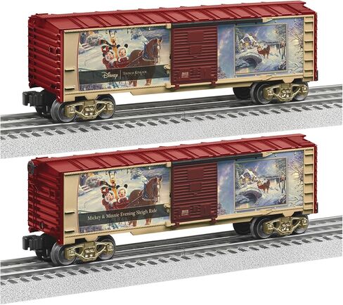 استوديو ليونيل توماس كينكيد - سيارة ديزني ميكي وميني المسائية لقطار مزلقة O Gauge Model Train Boxcar in Kuwait