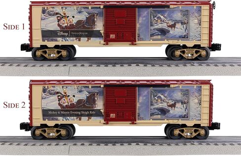 استوديو ليونيل توماس كينكيد - سيارة ديزني ميكي وميني المسائية لقطار مزلقة O Gauge Model Train Boxcar in Kuwait