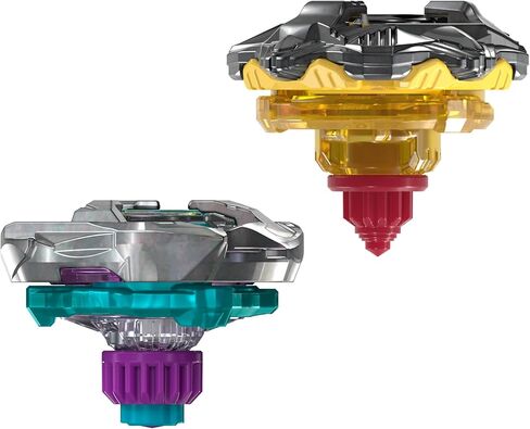 مجموعة Beyblade X Calibur Samurai 6-70M BX & Obsidian Shell 3-85S BX Takara Tomy المزدوجة مع قطعتين دوارتين لليمين، ألعاب ألعاب القتال، للأعمار من 8 سنوات فما فوق in Kuwait
