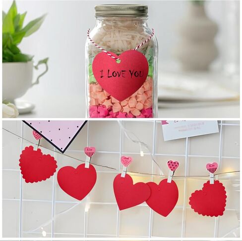 120 قطعة من بطاقات الهدايا على شكل قلب أحمر، بطاقات ورقية كرافت على شكل قلب لعيد الحب مع خيوط لتغليف هدايا حفلات الزفاف وأعياد الميلاد، ملصق تعليق in Kuwait
