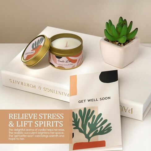 Get Well Soon Gift Baskets for Women - Self Care Package for Women After Surgery - Cancer Chemo Recovery Comfort Gifts Set Wellness Kit - Hug in a Box Thinking of You Gifts for Mom, Sister, Grandma in Saudi Arabia