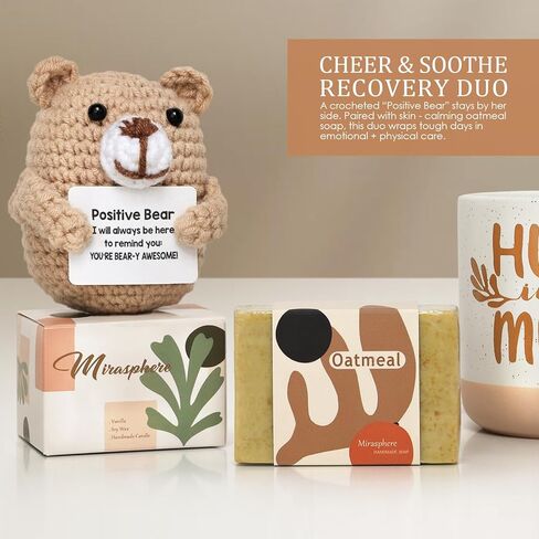 Get Well Soon Gift Baskets for Women - Self Care Package for Women After Surgery - Cancer Chemo Recovery Comfort Gifts Set Wellness Kit - Hug in a Box Thinking of You Gifts for Mom, Sister, Grandma in Saudi Arabia