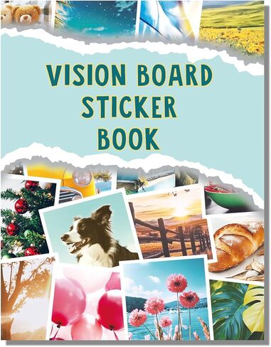 Sawnfay Vision Board Book - 2026 Vision Board Sticker Book, with Motivational Images & Quotes, Vision Board Kit & Supplies for Women in Kuwait