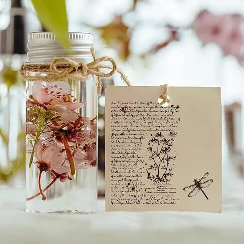 خمر الكتابة اليدوية واضحة طوابع DIY سكرابوكينغ ديكور خمر ديزي اليعسوب تحيات الهدايا واضح ختم شفاف سيليكون طوابع لصنع بطاقات ألبوم الصور ديكور in Saudi Arabia