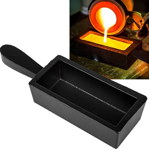 100 oz Cast Steel Ingot Mold for Melting Casting Refining Gold Silver Copper Aluminum Brass Precious Metals etc in Saudi Arabia