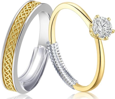 TECEUM Ring Size Adjuster for Loose Rings – All-in-One Kit For Most Ring Widths – Fits 1.5-6mm Band Width – Set of 12 Spiral Guards – Invisible Spacers from Thin to Wide Bands in Kuwait