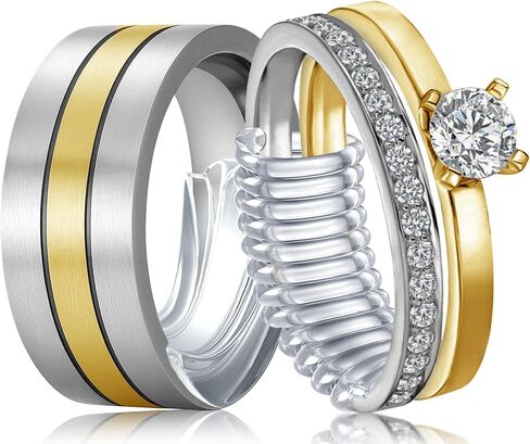 TECEUM Ring Size Adjuster for Loose Rings – All-in-One Kit For Most Ring Widths – Fits 1.5-6mm Band Width – Set of 12 Spiral Guards – Invisible Spacers from Thin to Wide Bands in Kuwait