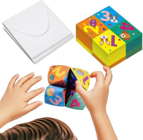 بطاقات عيد الحب للأطفال في الفصول الدراسية المدرسية 28 حزمة Cootie Catcher مجموعة هدايا عيد الحب للأطفال جائزة تبادل الحفلات للأطفال الأولاد والبنات متعة ثروات الفصل الدراسي تحية حفلة لصالح السائبة in Kuwait