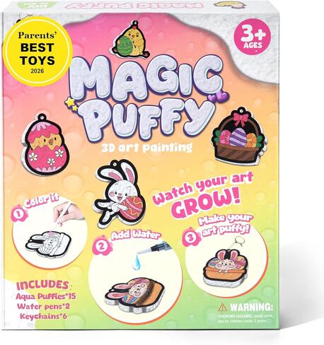 boxNoble Magic Aqua Puffs، مجموعات فنية ثلاثية الأبعاد للطلاء حسب عدد مجموعات الحرف اليدوية للأطفال، هدايا إبداعية خالية من الفوضى للأولاد والبنات الذين تتراوح أعمارهم بين 4 5 6 7 8 9 10 (الديناصورات) in Kuwait