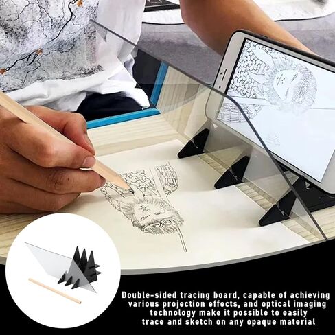 لوحة رسم بصرية، لوحة تتبع الرسم القابلة للضبط بنفسك، لوحة نسخ الإسقاط، جهاز عرض رسم التتبع، لوحة خط تتبع انعكاس اللوحة، للأطفال، الفنان، رسم المبتدئين in Kuwait