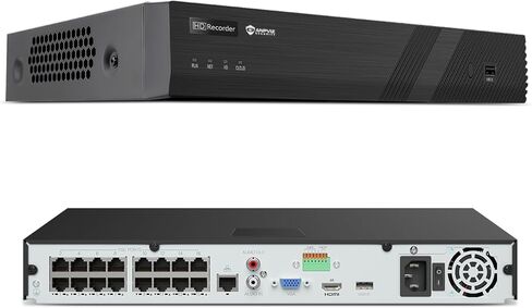 Anpviz 8CH PoE NVR، فقط التوصيل والتشغيل مع كاميرا Anpviz U Series، مسجل فيديو شبكة 8CH، 8 قنوات H.265 NVR يدعم 8MP/6MP/5MP/4MP IP PoE لتسجيل 24/7، بدون محرك أقراص ثابتة، NDAA، NVR3108M1-8P in Saudi Arabia