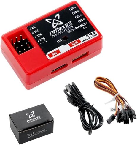 FMS Reflex V3 Flight Controller Gyro Stabilizer Remote Control for RC Plane Fixed Wing in Saudi Arabia