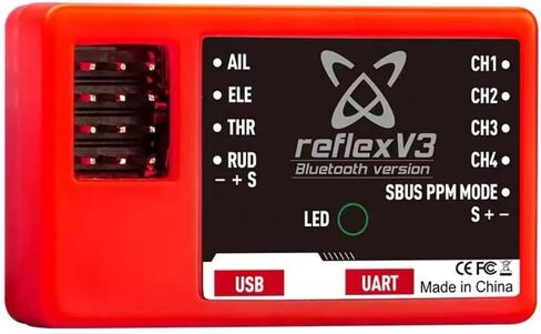 FMS Reflex V3 Flight Controller Gyro Stabilizer Remote Control for RC Plane Fixed Wing in Saudi Arabia