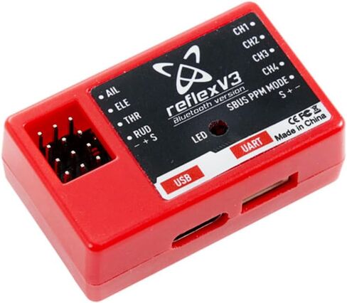 FMS Reflex V3 Flight Controller Gyro Stabilizer Remote Control for RC Plane Fixed Wing in Saudi Arabia