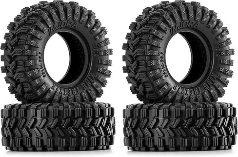 INJORA 0.7" King Trekker Tires 35 * 14mm for 1/30 Axial SCX30 (T7014) in Saudi Arabia