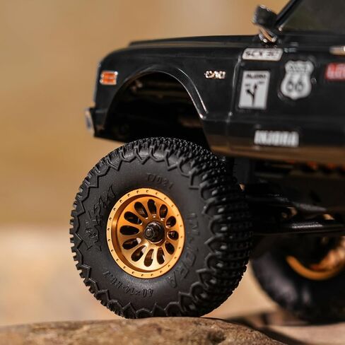 INJORA D19 Ripple 0.7" Aluminum Beadlock Wheel for 1/30 Axial SCX30, Gold(W7005) in Saudi Arabia
