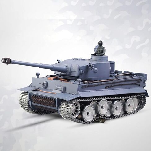 1/16 Scale German Tiger I RC Tank 3818 7.0 RTR 2.4GHz Remote Control Military Tank with 340° Rotating Turret, Smoke, Sound, Light, BB Shooting & Infrared Combat(Professional Version) in Saudi Arabia