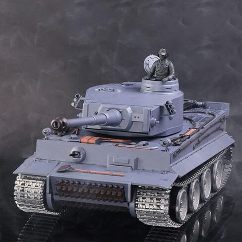 1/16 Scale German Tiger I RC Tank 3818 7.0 RTR 2.4GHz Remote Control Military Tank with 340° Rotating Turret, Smoke, Sound, Light, BB Shooting & Infrared Combat(Professional Version) in Saudi Arabia