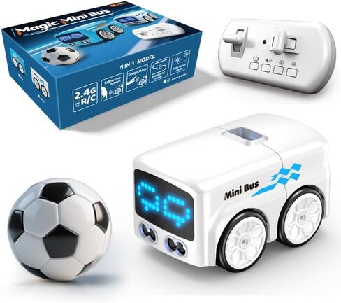 jaming RC Mini Bus,2.4G Remote Control Car Vehicles, City Buses Toy Classic Baby Vehicle, Remote Control Car with LED Lights and Gesture Sensing Bus Toy, Gift for Children Kids Boys Girls (Blue) in Saudi Arabia