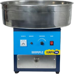 ماكينة حلوى القطن برو، ماكينة كهربائية تجارية مع درج ووعاء كبير من الفولاذ المقاوم للصدأ، مثالية للحفلات والأعمال (أزرق) in Kuwait