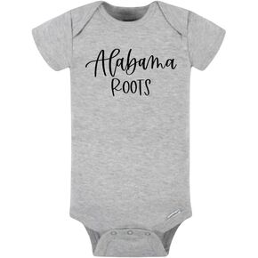 بدلة أطفال من Alabama Roots - قطعة واحدة للرضع من Southern Pride، ملابس أطفال من القطن الناعم بأكمام قصيرة، هدية للأطفال للجنسين in Kuwait