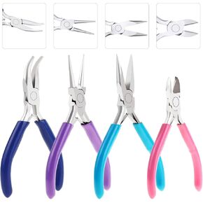 shynek 10 Pieces Jewelry Pliers Tools Set, Jewelry Making Tools Include 8 Pieces Pliers, Jump Ring Opener, Tweezers for Wire Wrapping, 3D Printing Projects and Other DIY Projects in Saudi Arabia