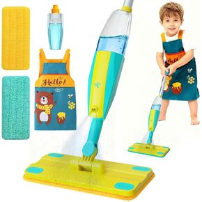 Kids Spray Mop,Toddlers Cleaning Play Sets with Real Water Sprayer,Includes Versatile Apron,Pretend Play Sets,Toddler Kids Cleaning Toy Set,Montessori Cleaning Set,Gifts for Boys Girls in Saudi Arabia