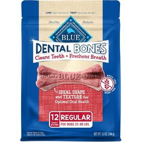 Blue Buffalo Dental Bones Large Natural Dental Chew Dog Treats Bag Jumbo Pack in Kuwait