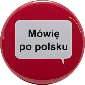 دبابيس Mówię po polsku (أنا أتكلم البولندية) - أزرار مقاس 1.25 بوصة - حزمة مكونة من 120 زرًا خلفيًا in Saudi Arabia