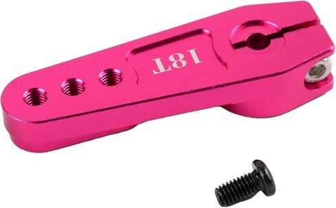 Aluminum Steering Servo Horn, Pink, 18T, 2 Pack, for 60KG 80KG 150KG Servo Motor, RC Car Truck Robot Boat Models, 3 Holes in Kuwait