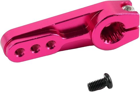 Aluminum Steering Servo Horn, Pink, 18T, 2 Pack, for 60KG 80KG 150KG Servo Motor, RC Car Truck Robot Boat Models, 3 Holes in Kuwait