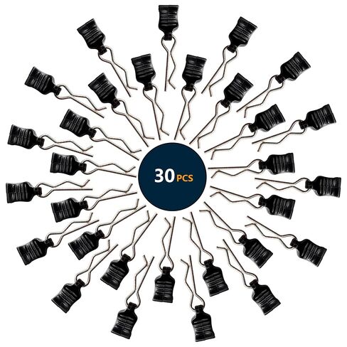 30 Pieces 1mm Universal RC Body Clips with Pull Tabs Car Clips RTR Clip Pins H165 Assembly Spare Parts for 1:14 1:16 1:18 Scale Redcat HPI Himoto HSP Exceed RC Car SCX24 TRX4M Parts Truck Buggy in Saudi Arabia